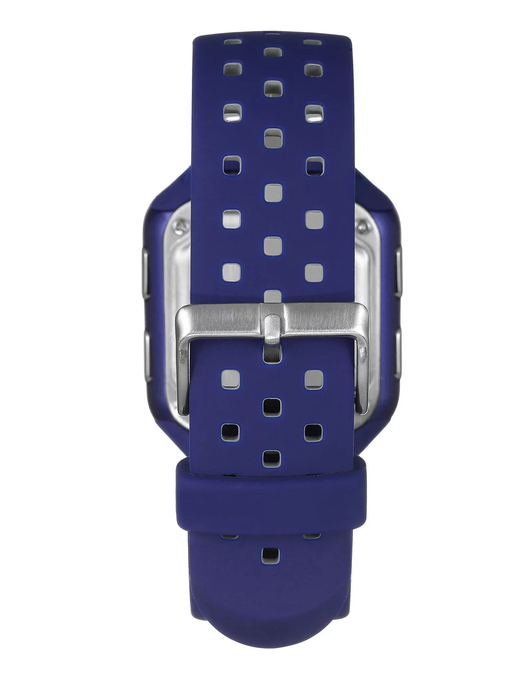 Watch Blue Silicon Armitron Sport Square Men's