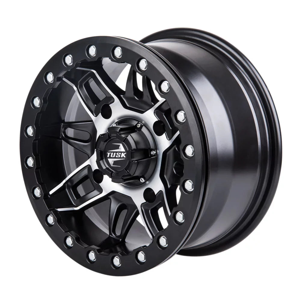 Wheel 15x7 Pro (4 Pack) For 2.0 2020-2022 4/137 CAN-AM Defender Tusk HD10 + XT Beadlock Machined/Black Wasatch 5.0