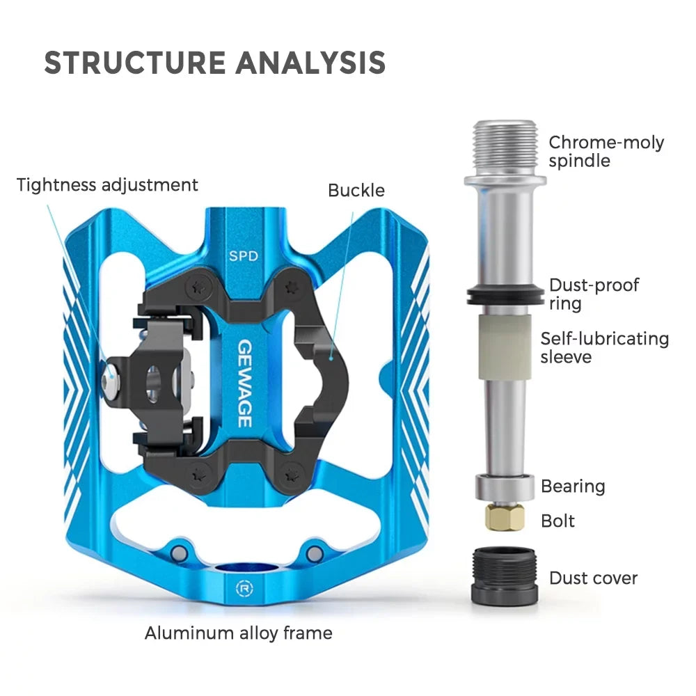 Lightweight Bike Pedals Transfer with Improved Aluminum, Reflector, Mountain