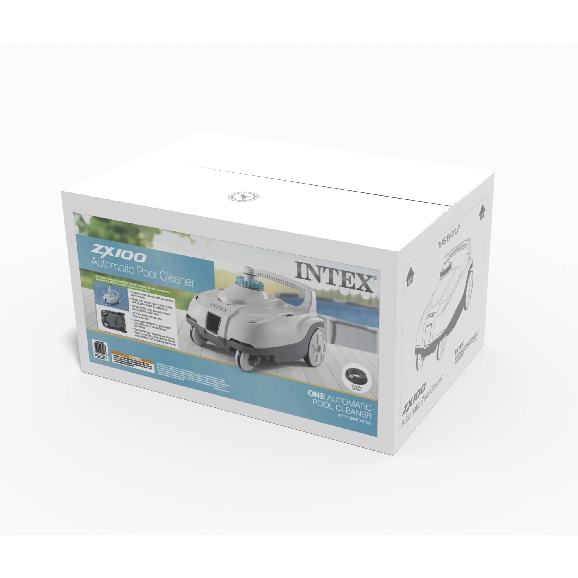 with Pressure Automatic Hose Pool Intex Side ZX100 Swimming Cleaner