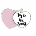Joy Makeup Heart Quote World Purse To Style Mirror Travel Pink The