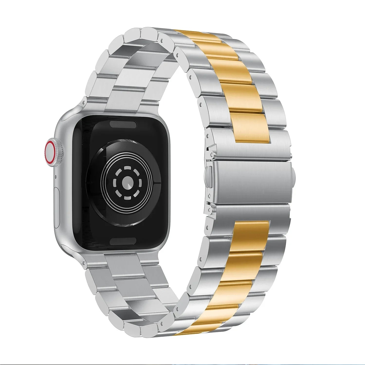 for Watch, Steel Apple Silver Odash 42-44-45-49 mm Band Tone VL-SS002GLD-45 Stainless Gold & Two