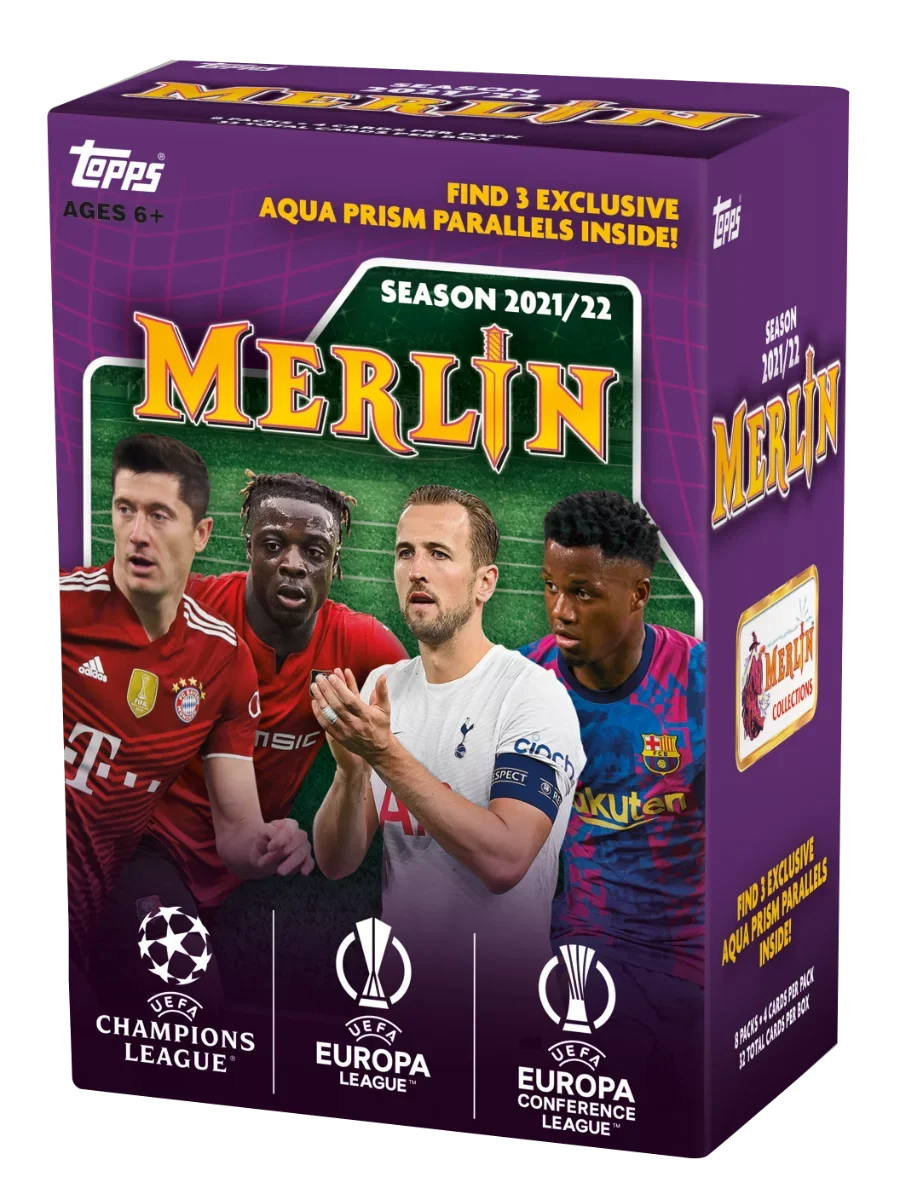 League Merlin Blaster UEFA Champions Box 2021-22 Topps