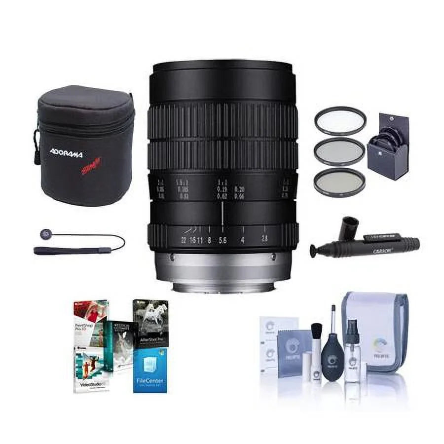 Cleaning 60mm f/2.8 for Kit, Filter Ultra Laowa Software Cleaner 2X 62mm Kit, with Cap ProOptic Kit, E, Macro Lens Tether, Lens Lens Sony Bundle