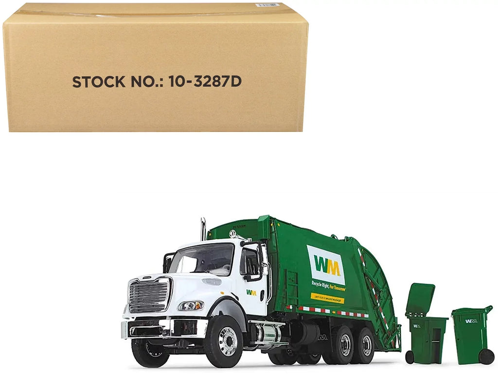 Diecast "Waste Truck with First Model Garbage with Rear Freightliner Gear Management" 1/34 McNeilus M-2 Loader Garbage by Bins