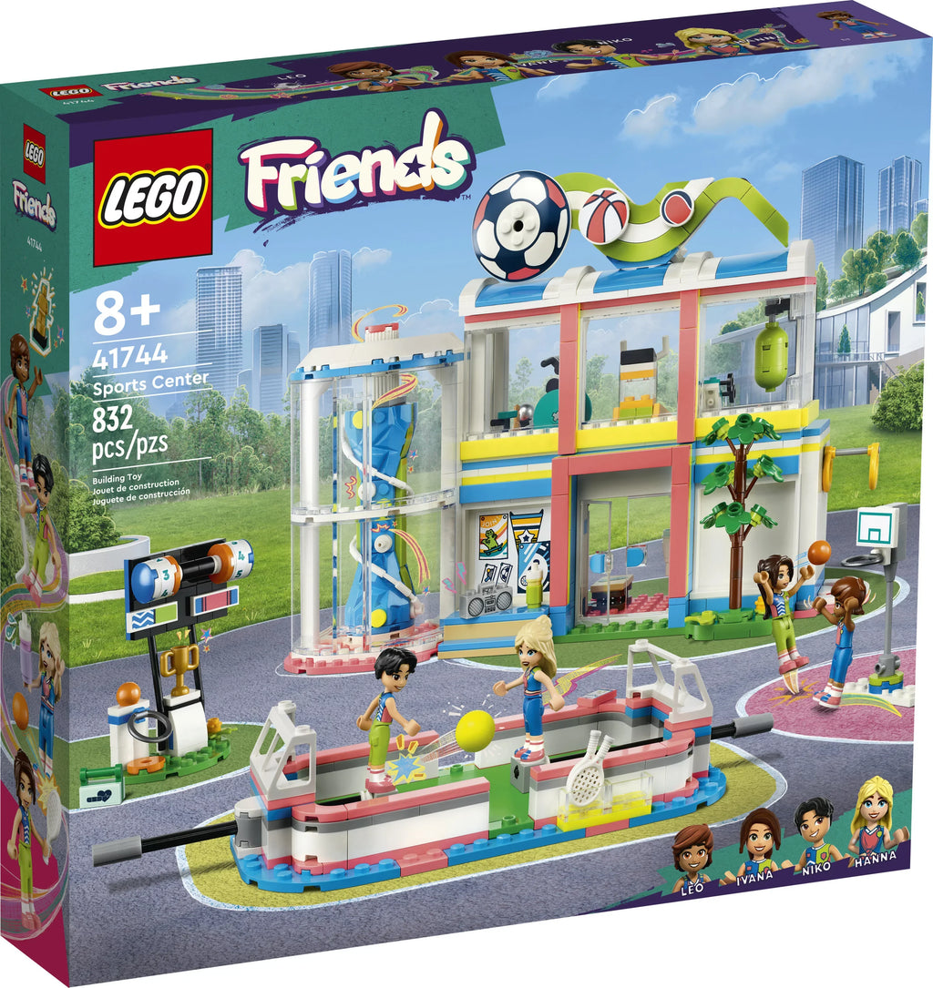and and Gift Games, Football, and Girls A 41744 Set Friends Sports Fun Sports Play Boys LEGO for and Building up, Includes Who Love Pretend Center for Toy Basketball 8 Tennis Kids Ages