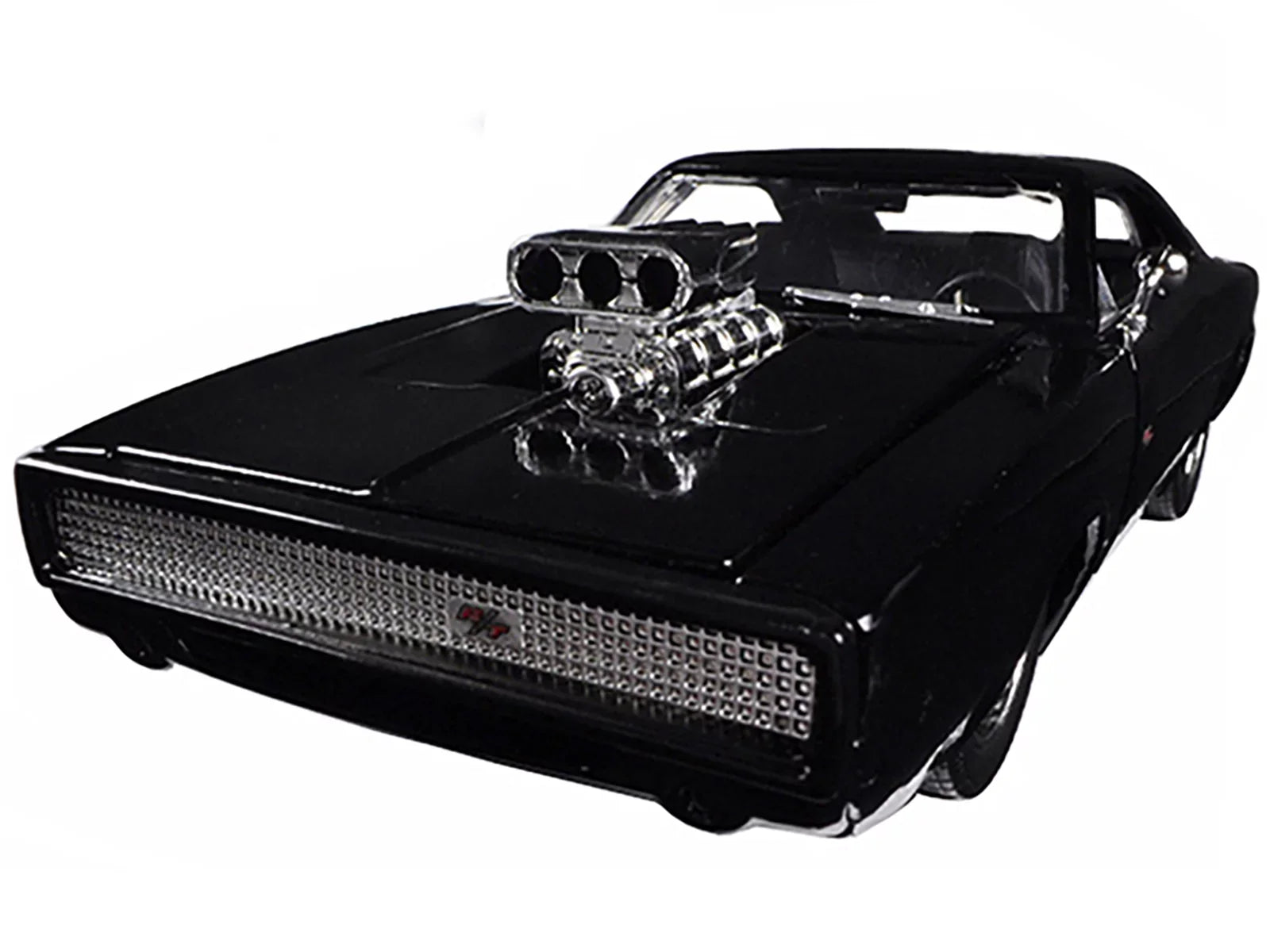 (2015) 1/24 & "Fast Dom's Movie Charger 1970 Black 7" R/T Jada Dodge Model by Car Diecast Furious