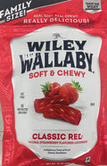 Licorice Wallaby FAMILY 24 & Wiley Bag Classic SIZE Red Soft Oz Chewy STRAWBERRY