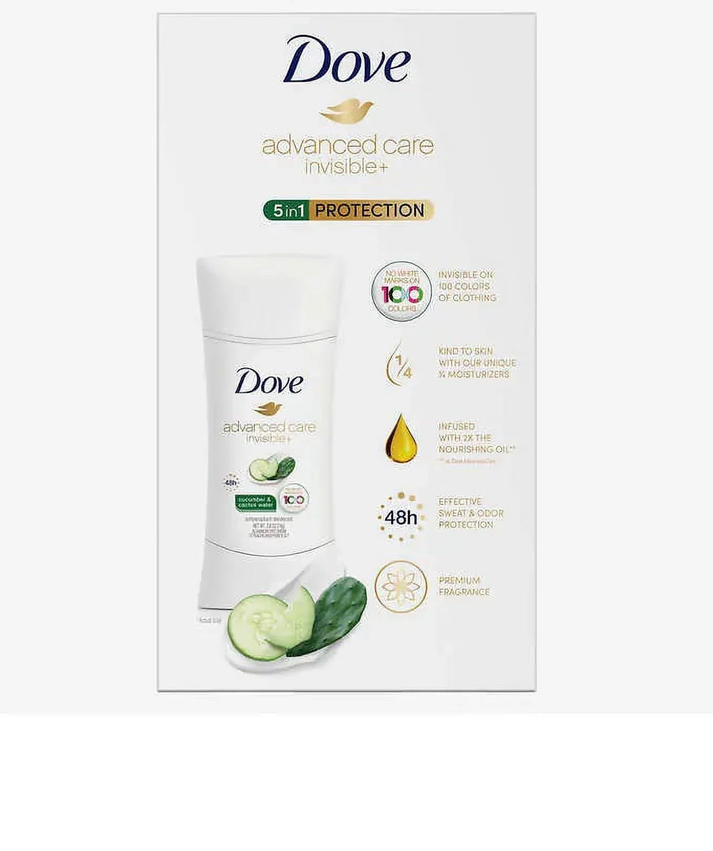 Dove Oz. - of invisible - 2.6 each, in Pack water - Advanced Cucumber & Protection. care 5 4 Oz. 1 10.4 Cactus Total