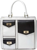 Kate Kingston Fresh Spade Drive White/Black New Tote in York Terrace