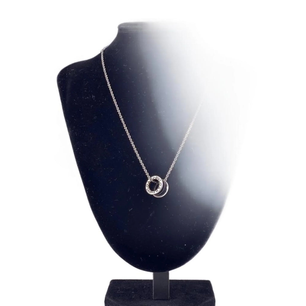 the Charity B. BVLGARI Necklace Pre-Owned Women's 925 Zero Black Z0005229 Men's (Fair) One Children Save