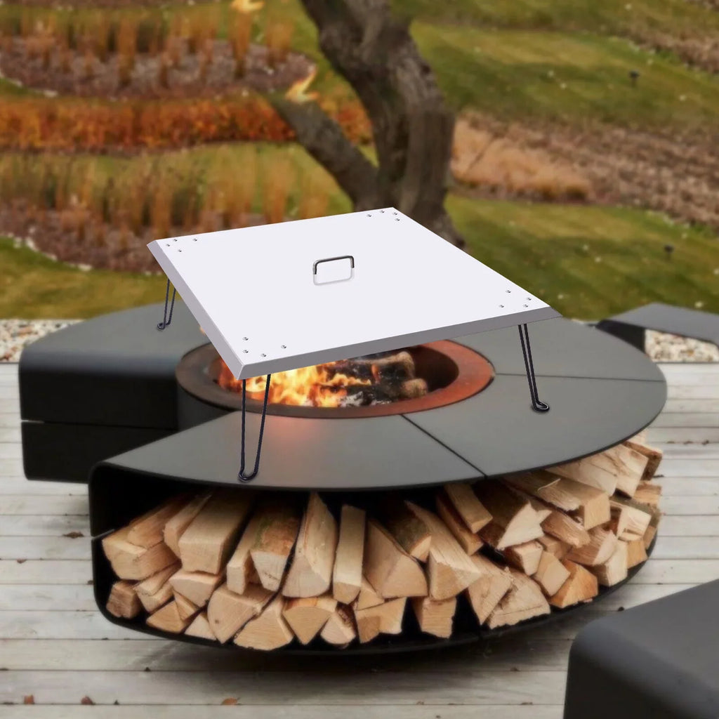 Heater Deflector-Turn into Fire Heat Pit Pit a Fire Patio Cover 30"x30" Burner