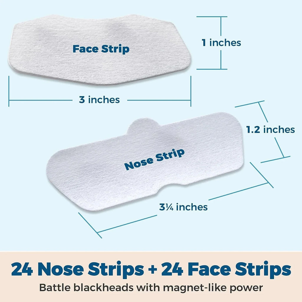 48 Pack, Pore Cleansers Facial Strips Sensitive Cleansing Strips MEDca Combo Deep