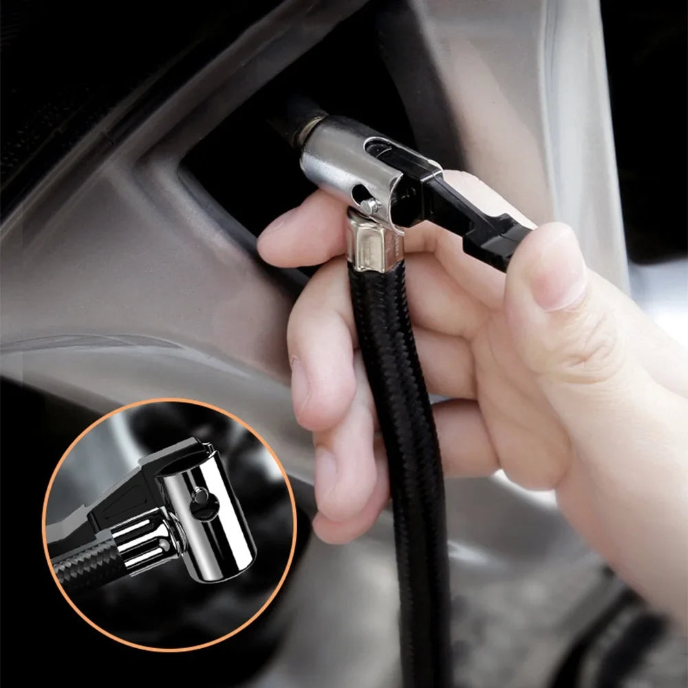 LED Air Car Compressor with Auto Portable Light, Pump, Geevorks 12V Inflator Digital Tire