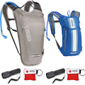 Kit and CamelBak M.U.L.E.( Light Outdoor - Hydration Pack 70oz Bundle Stripe) Aluminum/Black Blue/White 50 Bike for Lifestyle CAMELBAK Classic oz Mini