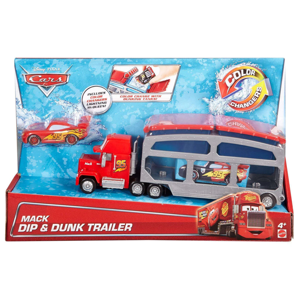 Cars Dip & Mack McQueen with Lightning Trailer Dunk Disney/Pixar