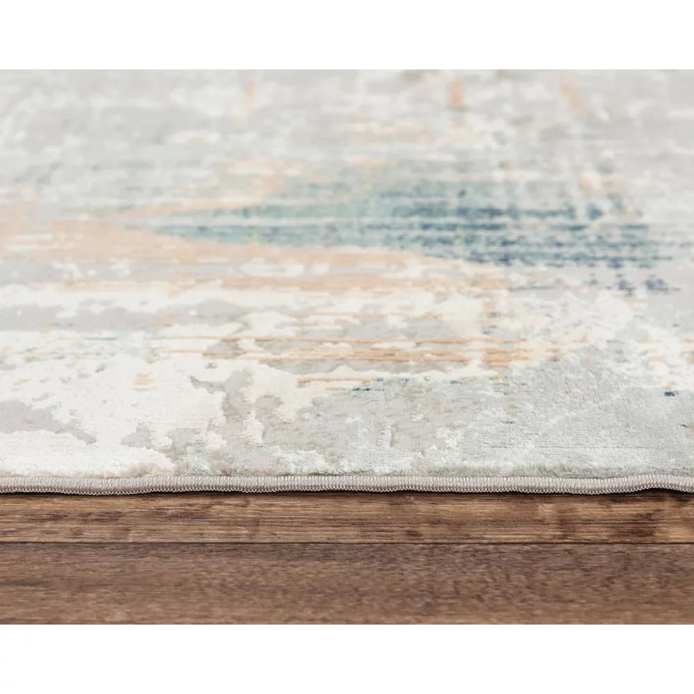 Decor Alora /Ivory Area 7'10"x9'10" Power-Loomed / Gray Glamour Gray / Ivory Rug