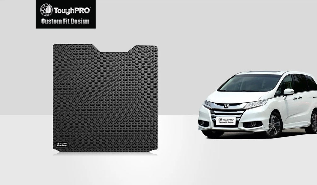ToughPRO All Mat USA) Cargo in HONDA - Rubber (Made - Odyssey with Compatible Weather - 2011 Duty Heavy Black -