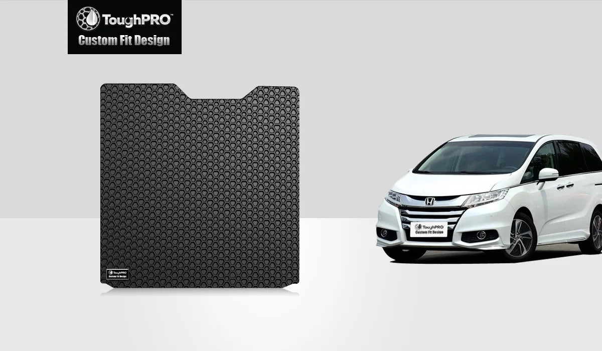 ToughPRO All Mat USA) Cargo in HONDA - Rubber (Made - Odyssey with Compatible Weather - 2011 Duty Heavy Black -