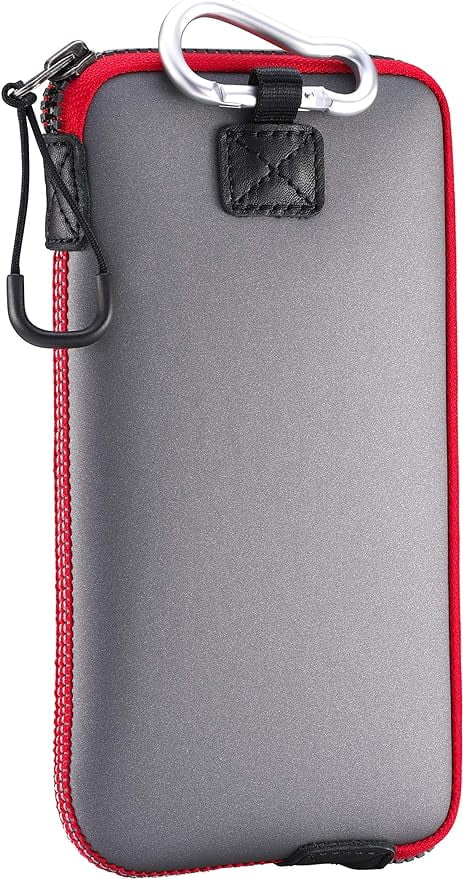 Phone Lightweight Phone iPhone for Bag, Sleeves Durable Inner Cell Zipper Opening, Thermal & Neoprene Carrying [GreyRed] Pouch, Pouch OneJoy Phone Large with Phone Protective Pocket Carrier