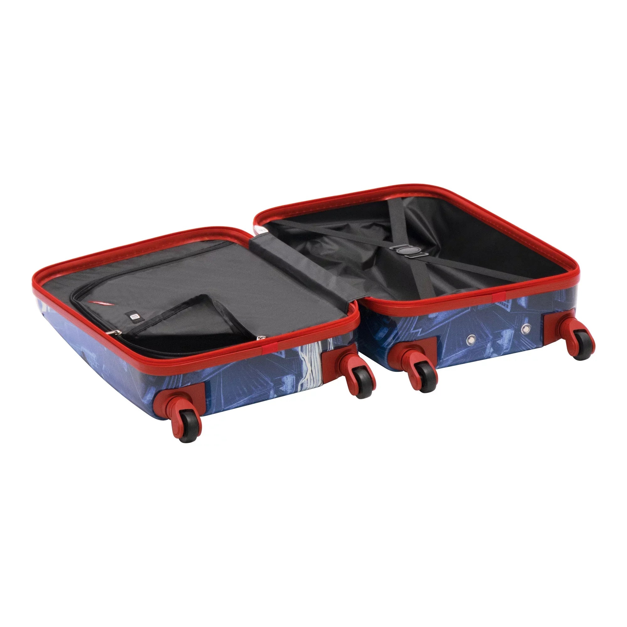 Marvel 21 Luggage, Hardshell On with Kids Inch Spider-Man Carry Suitcase Wheels, Blue Rolling