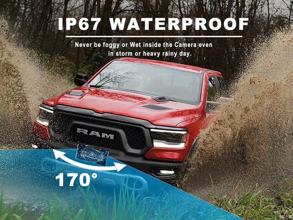 Night Waterproof Camera View 8 LED Universal Absolute CAM2100S Car Reversing Angle Camera, Rear Plate License Backup HD Chrome Viewing Vision 170¡ã License Sensitive Bright Plate High Camera