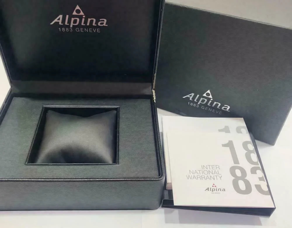 Chronograph PVD Alpina Men's Watch Startimer Pilot AL-371BB4FBS6 Quartz Black