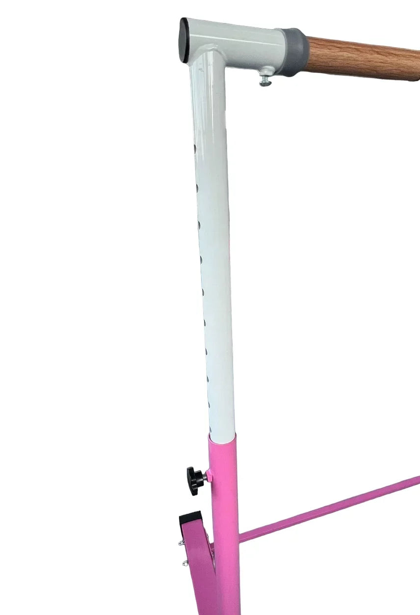 Horizontal Bar Gymnasts Bar and 3 Kids Children/Adults, Bar, Gymnastics Home for to Junior Heavy Duty FT for PINK Height Kip Adjustable Gymnastic Folding, Bar Training Exercise 5 Gym Jungle Expandable