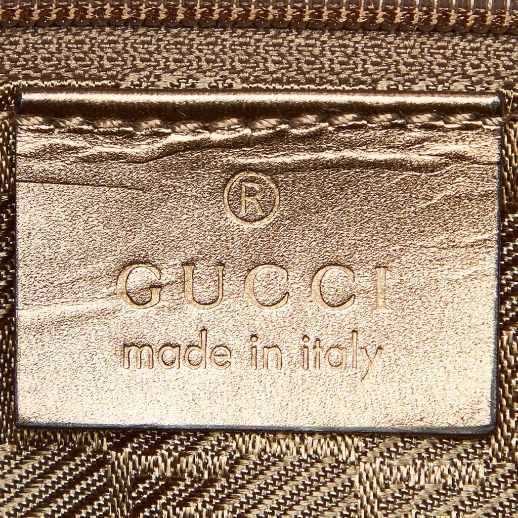 Gucci Women Web Pre-Owned Brown Fabric Bag Canvas (Good) Shoulder