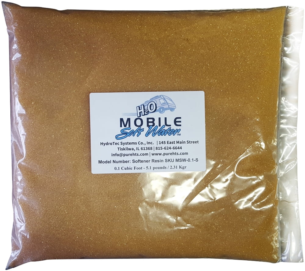 0.1 Softener pounds resin -2.31 RV, portable style replacement water other softeners Water Packaged Ion-Exchange Mobile-soft-water? 5.1 - applications. Kg.; or Foot Resin(Cation) for any Cubic