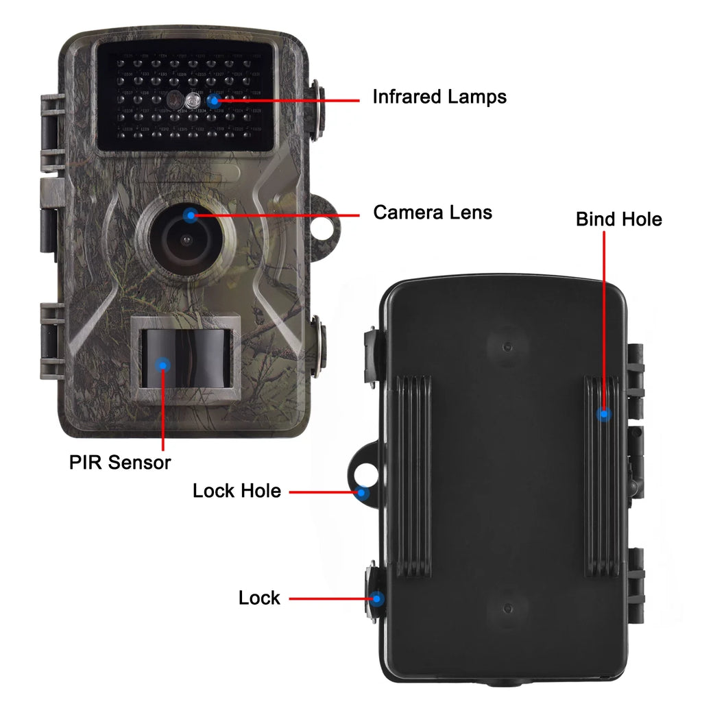 Vision Wildlife 2.0 Waterproof Trail Night Infrared IP66 Inch Motion Supports with 1080P TFT Activated Trigger Eccomum Tracking Camera 0.8s Color Time Camera 16MP Screen Camera