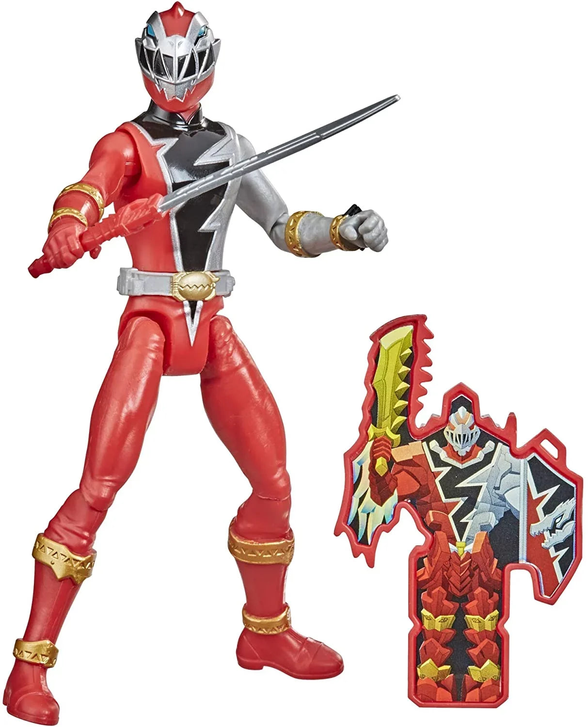 Figure TV Ranger Key 4 by Up Power Dino Accessory 6-Inch Dino-Themed Ages Rangers Fury Action and for Red and Show Dino Inspired with Fury Toy