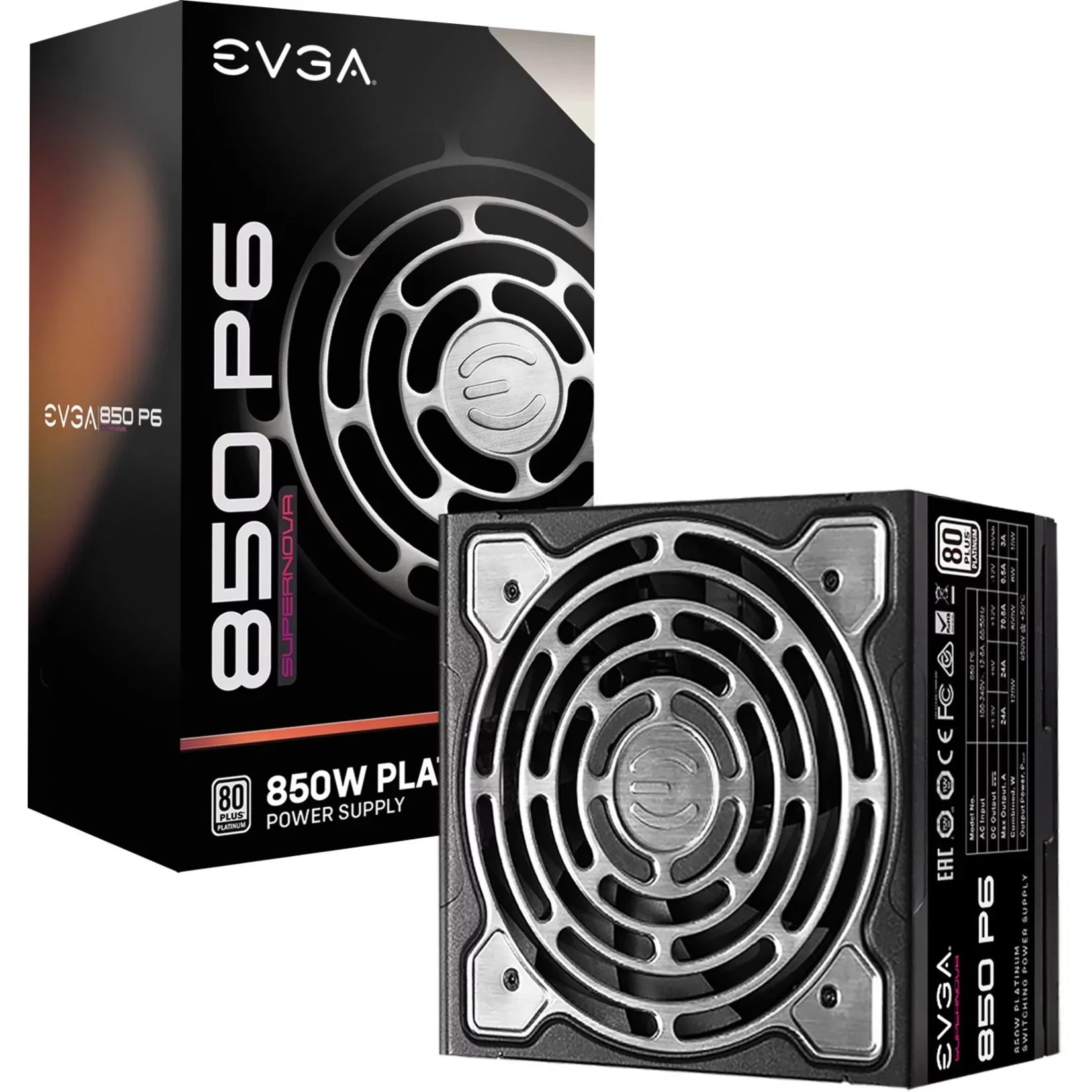 SuperNOVA EVGA Power 850W P6 Supply 850