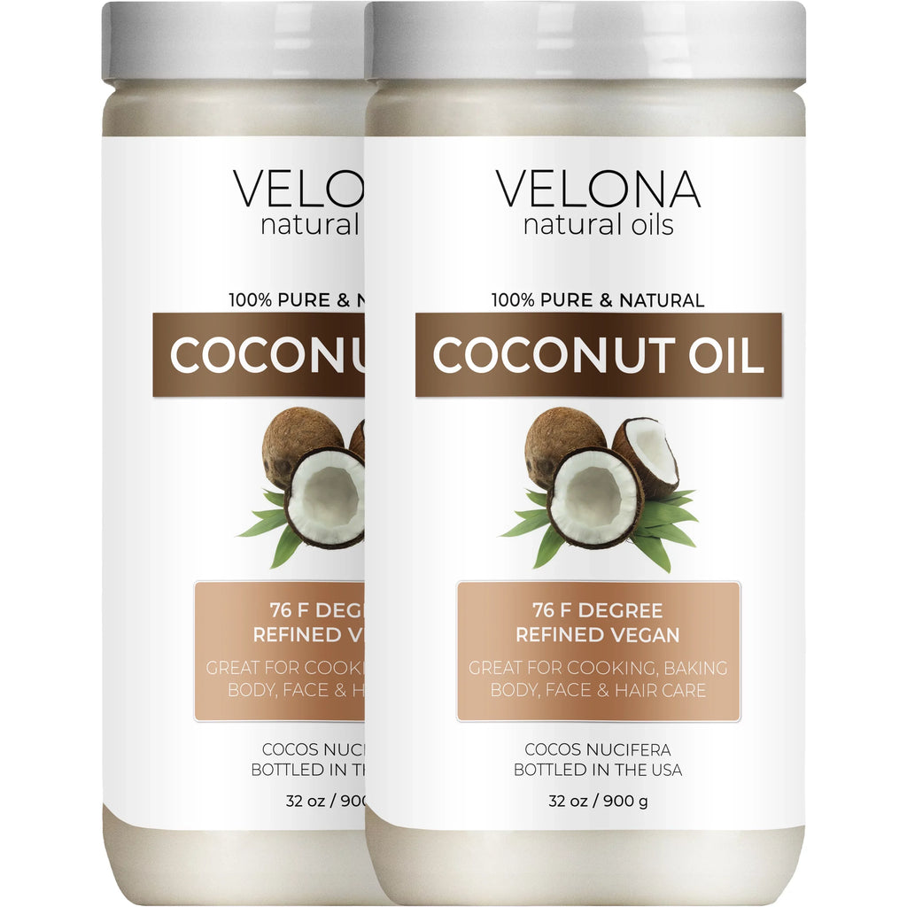 Pure Oil Velona Cold 100% oz Degree Face, in Care Natural Hair Body, 76 pressed | | Oil and Carrier | Refined, 64 jar | Skin, - Coconut