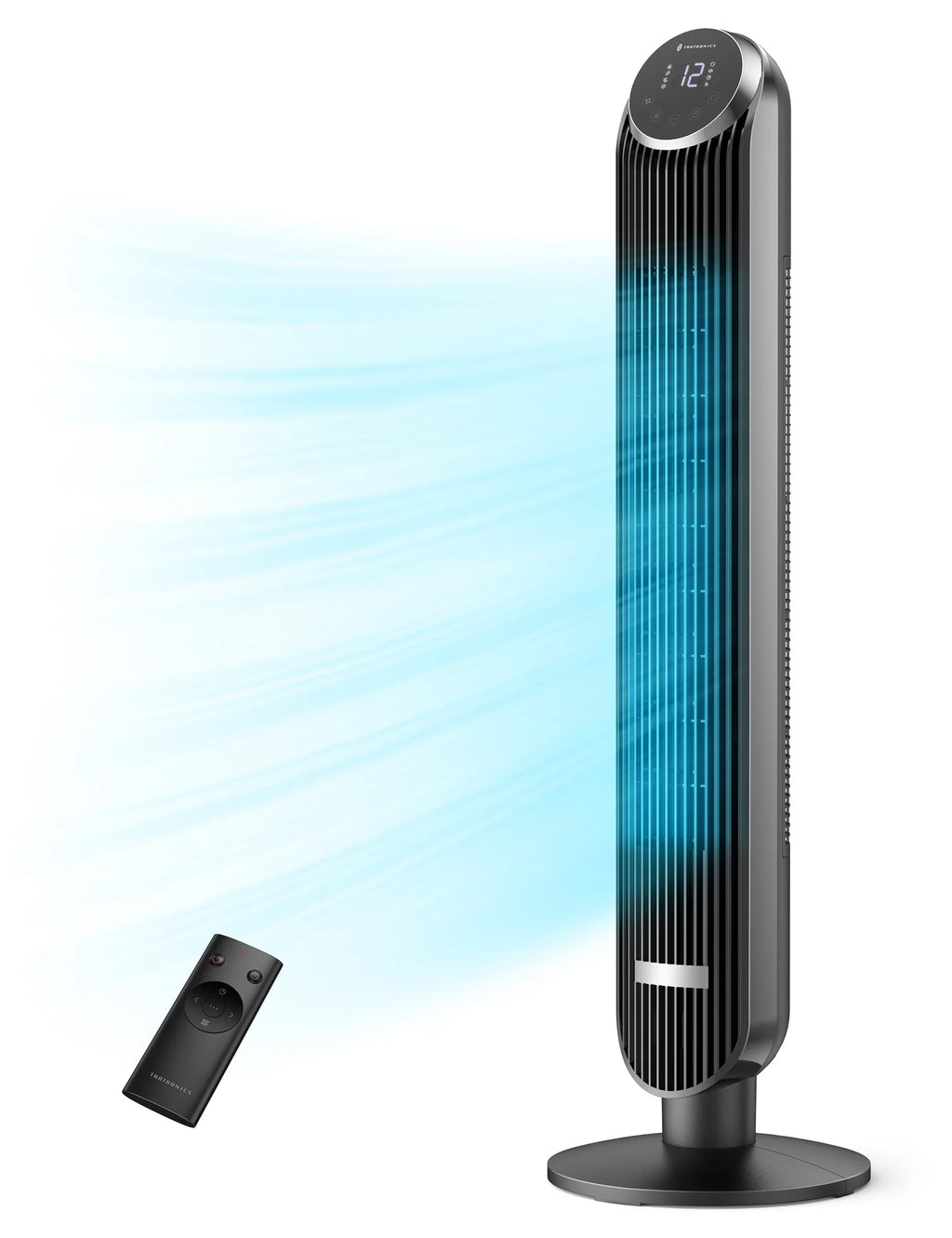 42" Modes, Fan, Bladeless Dustproof Standing Tower Home, for 12 12H Fan Speeds, Fan Remote, 120Â° with Office 4 TaoTronics Timer, Mesh Fan, Oscillating Filter,