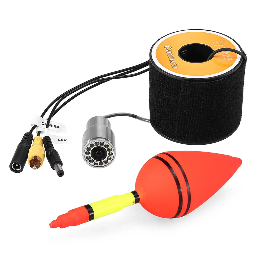 Ice LEDs Camera Underwater 50m 12 Cable Vision Accessories Fishing with Waterproof Fishing Lixada 15m Boat 30m Night Fish Shape for 1200TVL