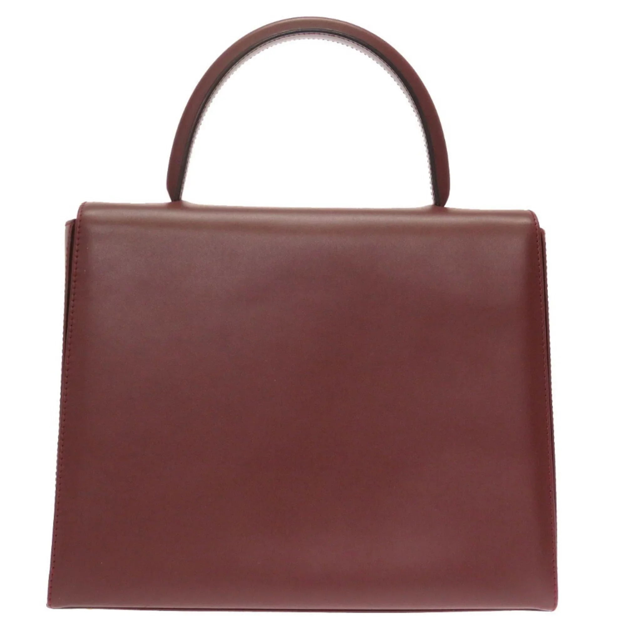 Pre-Owned must bordeaux line (Good) red Cartier leather handbag