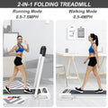 Treadmill Under 2 Foldable Home, Running Running Electric Desk 1 2.5 FYC LED Joggi Machine, in Installation-Free Dcenta Remote for - Walking Treadmill Treadmill Control Compact Folding Display HP &