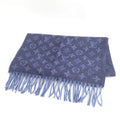 Scarf M70257 Monogram Blue (Good) Gradient Pre-Owned Men's VUITTON LOUIS Marine