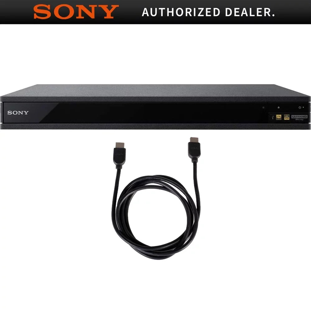 Atmos Speed HDR UHD 2019 Dolby 4K and with Sony High Model 6ft Cable (UBP-X800M2) Black Player With HDMI Blu-ray