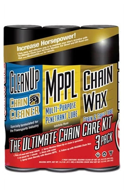 of (Pack Chain Chain Kit, Maxima Ultimate 3) Care Wax 70-749203-3PK Combo Aerosol