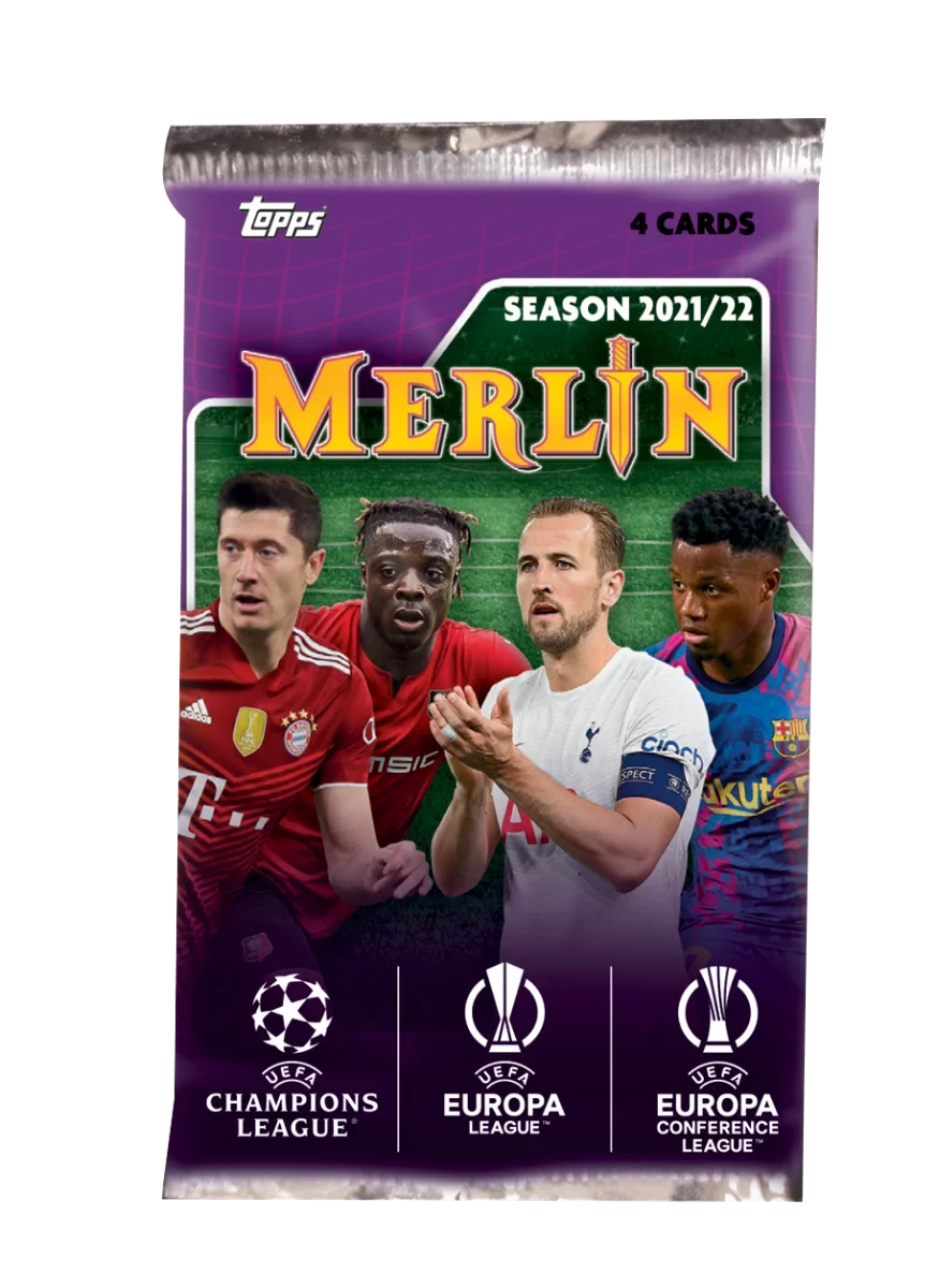 League Merlin Blaster UEFA Champions Box 2021-22 Topps