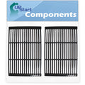 810-8532-S - Enameled Barbeque Grates 19" Grill Compatible BBQ Replacement for Porcelain Grid 2-Pack Cast Iron Cooking Charmglow Parts
