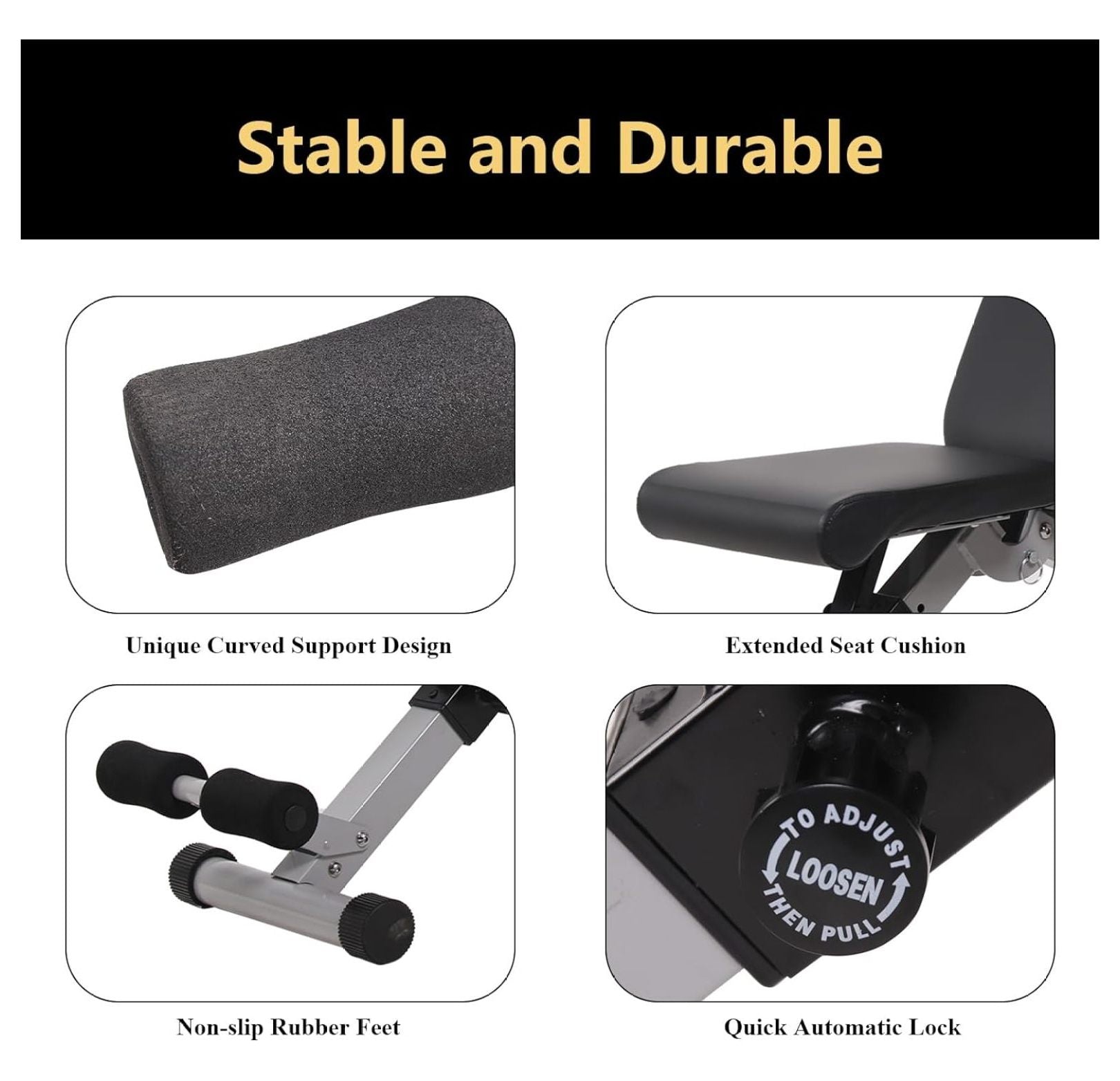 for Home Bench Incline Training Bench Strength Decline Full Bench for Press Workout Weight Foldable Adjustable Gym Body,