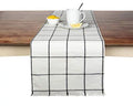 Table Cotton Sticky Kitchen Table for Dining, Cloth Farmhouse or in Toffee 14 DÃ©cor Runners in, Cream x 72 Plaid Table Woven Runner