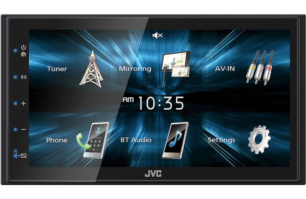 6.8" & Monitor Magnet Receiver Camera JVC Phone Rearview Fixed Media Holder Absolute KW-M150BT Digital Touchscreen +