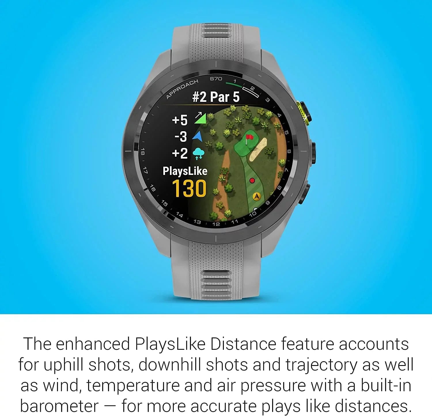 with Accessories Garmin S70, (47mm) Black Approach