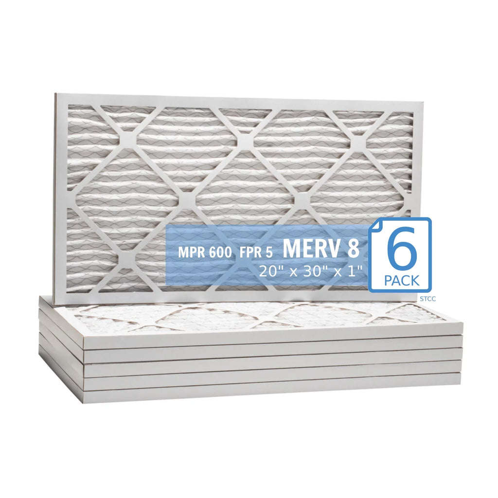 Surface (6 MERV Pleated Pack) 20x30x1, Purolator 40 Filter, Hi-E Mechanical Air 8, Extended