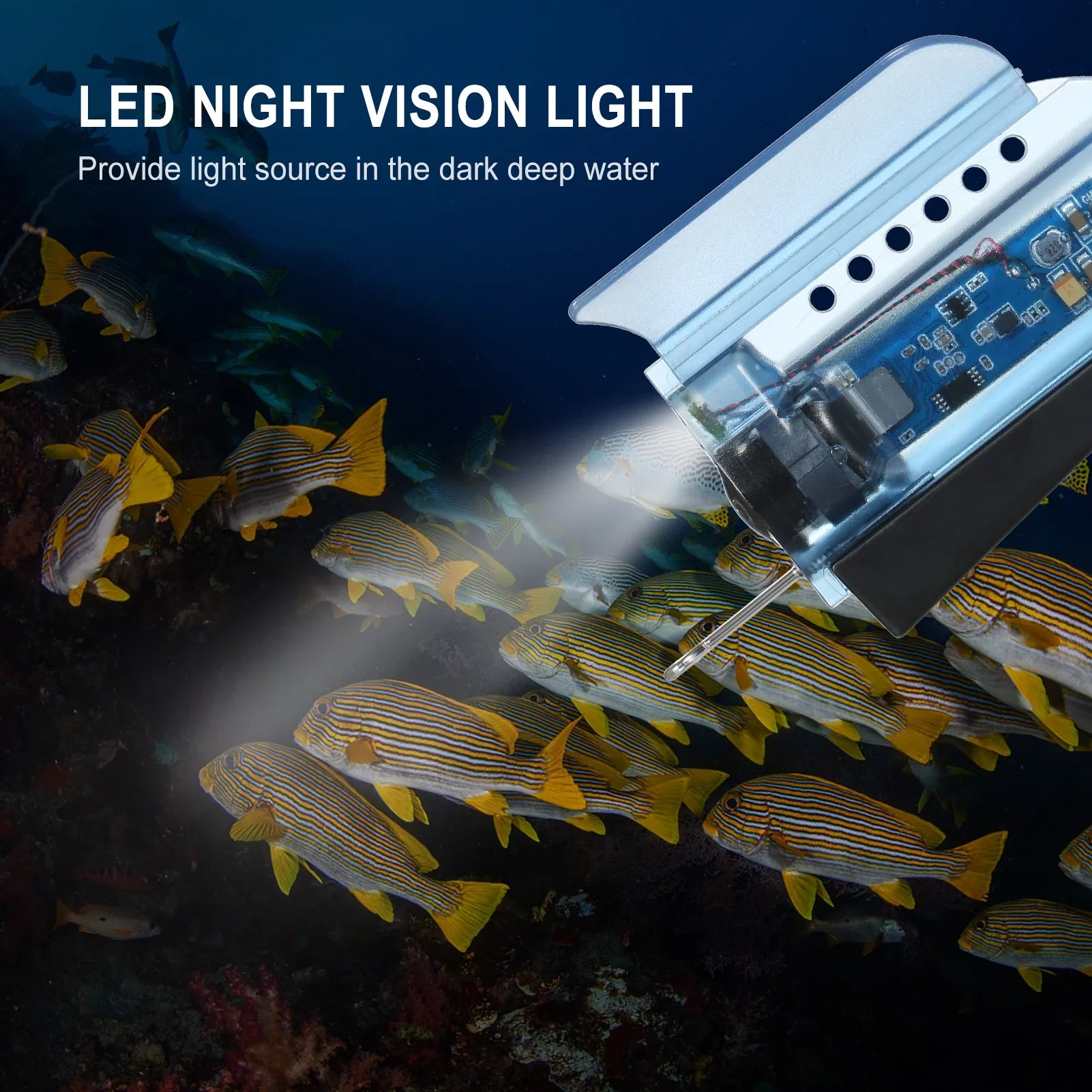 Video Lake Boat Kayak Finder Fish Underwater Camera Sea Fishing 1080P Live for Dive with Gofishup Ice into - Depths