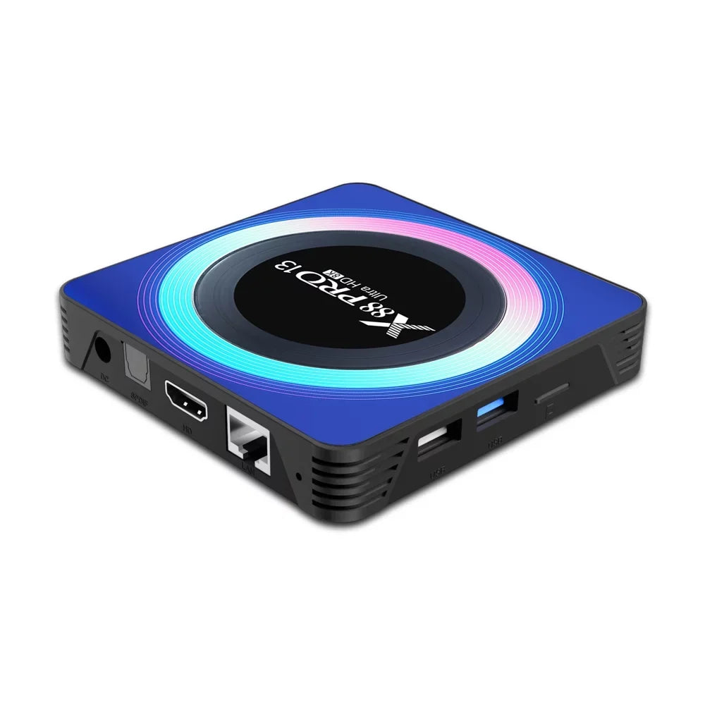 Band TV 4GB Ultra Ethernet 2.4G/5.8G ROM HD Android USB3.0 BT5.0 Quad-Core WiFi6 32GB RAM 1000M HDR10+ Dual 13.0 8K Box